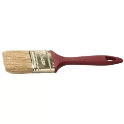 Кисть плоская ЗУБР "УНИВЕРСАЛ-МАСТЕР" "КП-11", натуральная щетина, пластмассовая ручка, 100мм 4-01011-100