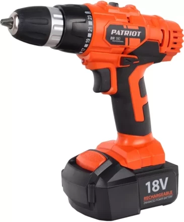 Дрель-шуруповерт аккумуляторная PATRIOT BR 180 в кейсе купить в Нижневартовске