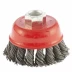 Щетка для УШМ, 65 мм, М14, &quot;чашка&quot;, крученая металлическая проволока  MATRIX 74620 купить в Нижневартовске