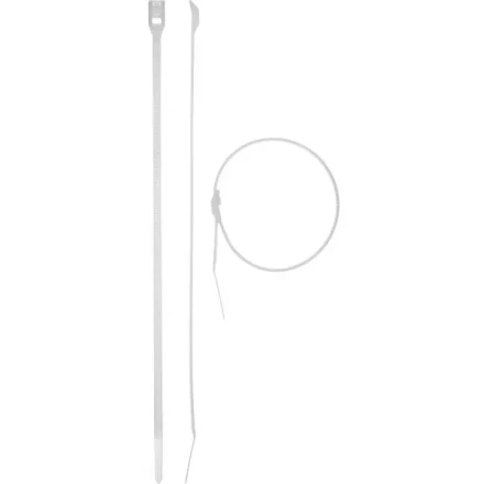 Кабельные стяжки белые КОБРА, с плоским замком, 3.6 х 205 мм, 50 шт, нейлоновые, ЗУБР 30930-36-205 купить в Нижневартовске