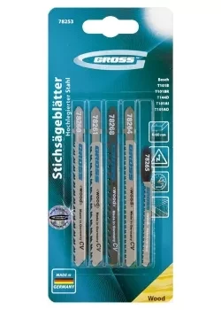 Набор полотен для электролобзика по дереву 5шт GROSS 78253 купить в Нижневартовске