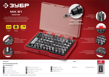 Набор бит серия МАСТЕР купить в Нижневартовске