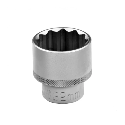 Головка торцевая 32 мм двенадцатигранная CrV под квадрат 1/2 хромированная Stels 13674 купить в Нижневартовске