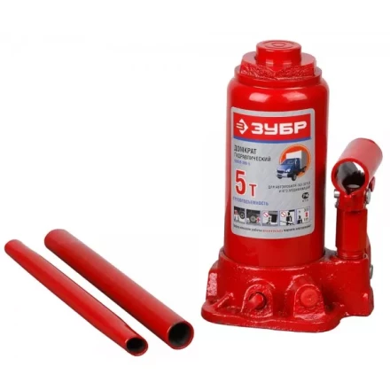 Домкрат ЗУБР гидравлический бутылочный, для автомобилей ГАЗ, 5т, 185-300мм 43059-300-5 купить в Нижневартовске