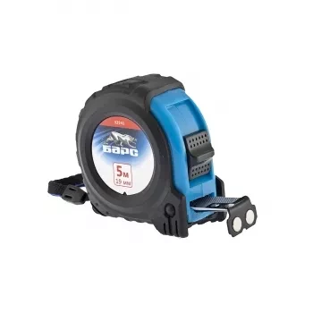 Рулетка Вектор 5 м х 19 мм, утолщенное полотно, магнитный зацеп, обрезиненный корпус  БАРС 32541 купить в Нижневартовске