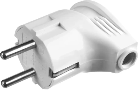 Вилка MAXElectro электрическая, 16А/220В, угловая, с заземлением, белая, STAYER 55161-W купить в Нижневартовске