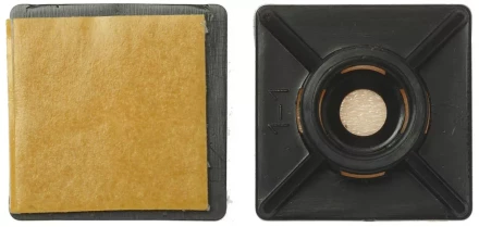 Площадка ЗУБР "МАСТЕР" под хомут нейлоновая, самоклеящаяся, 27 x 27 мм, 5 шт 4-309176-27-27 купить в Нижневартовске