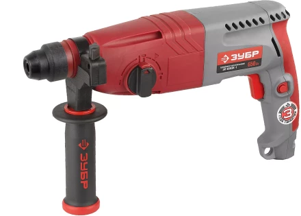 Перфоратор ЗУБР SDS-plus, 2,7 Дж, 0-1000 об/мин, 0-4850 уд/мин, 650Вт, кейс ЗП-650ЭК-1 купить в Нижневартовске