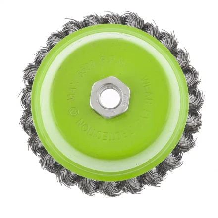 Щетка для УШМ 125 мм М14 "чашка" крученая металлическая проволока СИБРТЕХ 746277 купить в Нижневартовске