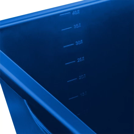 ЗУБР 40 л, первичный высокопрочный пластик, усиленный прямоугольный строительный таз (06096-45) купить в Нижневартовске