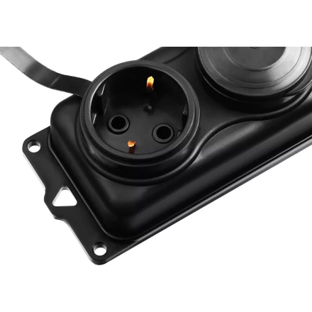 ЗУБР КГ-325-Ш3, КГ, 3 x 2.5 мм2, IP44, 15 м, 3 гн., 4000 Вт, силовой удлинитель, Профессионал (55024-15) купить в Нижневартовске