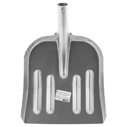 Лопата для уборки снега стальная оцинкованная, 320 х 340 мм, без черенка, Россия 615365 купить в Нижневартовске