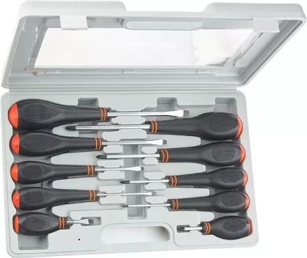 Набор отверток СrV в пластмассовом боксе 10 шт. SPARTA 133565 купить в Нижневартовске