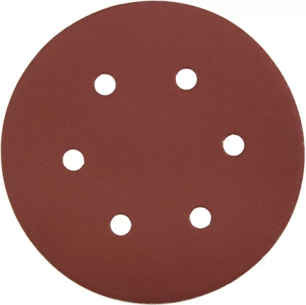 Круг шлифовальный ЗУБР "МАСТЕР" универсальный, из абразивной бумаги на велкро основе, 6 отверстий, Р320, 150мм, 5шт 35566-150-320 купить в Нижневартовске