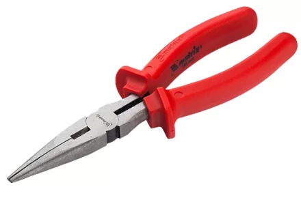 Длинногубцы Econom 180 мм прямые шлифованные пластмассовые рукоятки MATRIX 17193 купить в Нижневартовске