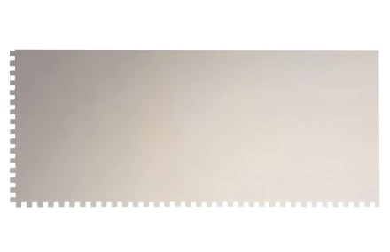 Гладилка из нержавеющей стали, 280 х 130 мм, зеркальная полировка, пластмассовая ручка, зуб 4 х 4 мм Matrix 86780 купить в Нижневартовске