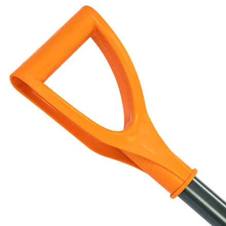 Лопата для уборки снега пластиковая Сибртех, 400х405х1380 мм, стальной черенок, усиленная 61666 купить в Нижневартовске