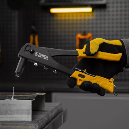 Заклепочник ручной Denzel, 255 мм, заклепки 2,4-3,2-4,0-4,8 мм, 40440 купить в Нижневартовске