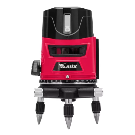 Лазерный уровень MTX CRL-30R, 30 м, красный луч, батарейки, резьба 5/8" 35034 купить в Нижневартовске