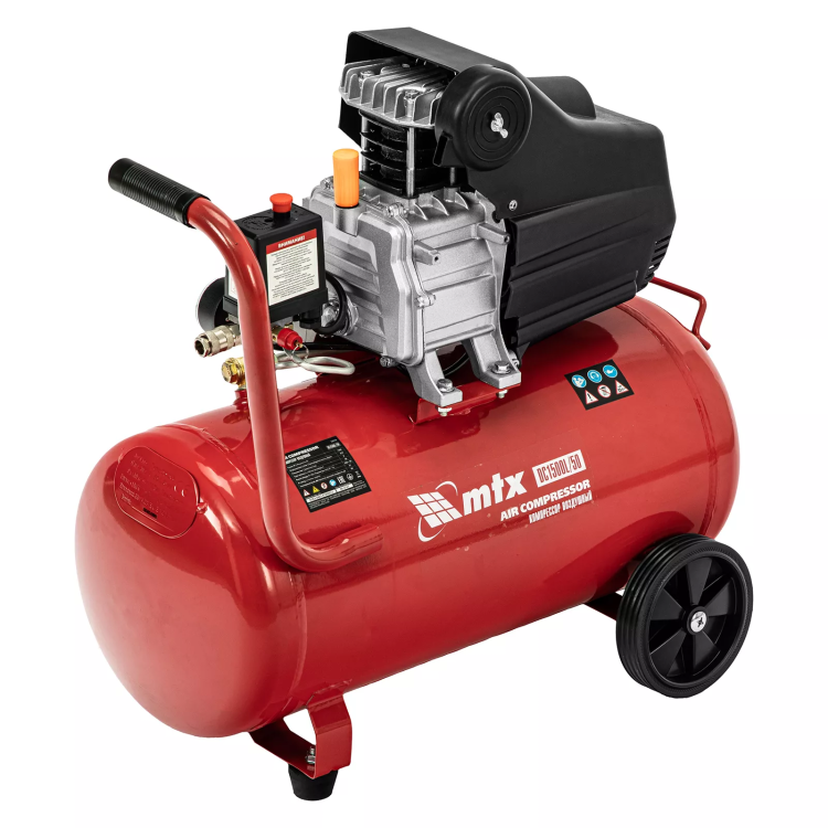 Компрессор воздушный MTX DC1500L/50, 1,5 кВт, 50 л, 210 л/мин 58018 купить в Нижневартовске