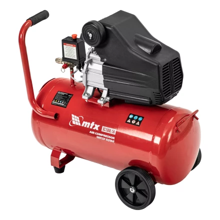 Компрессор воздушный MTX DC1500L/50, 1,5 кВт, 50 л, 210 л/мин 58018 купить в Нижневартовске