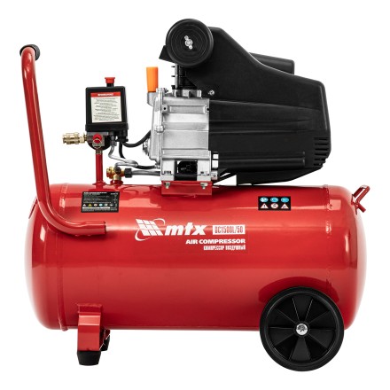 Компрессор воздушный MTX DC1500L/50, 1,5 кВт, 50 л, 210 л/мин 58018 купить в Нижневартовске