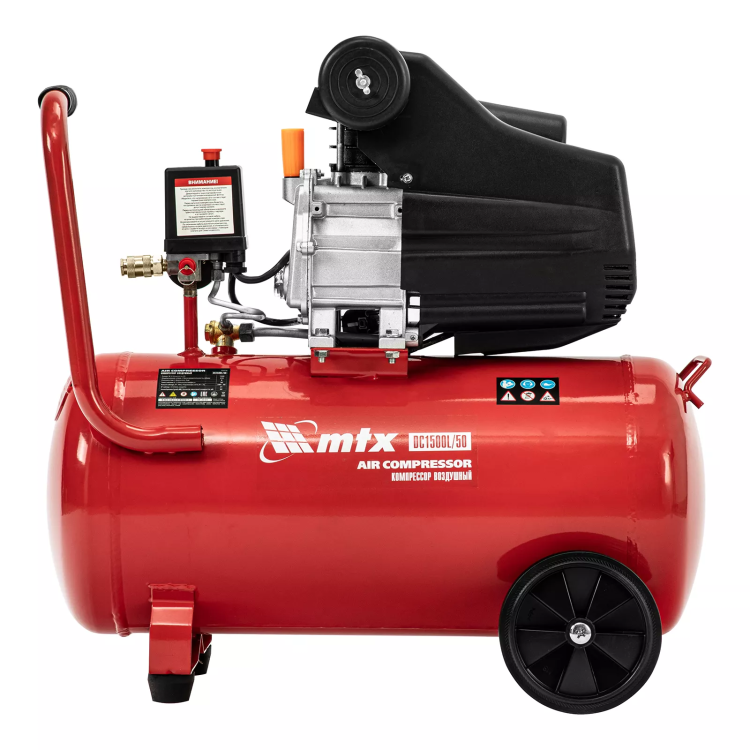 Компрессор воздушный MTX DC1500L/50, 1,5 кВт, 50 л, 210 л/мин 58018 купить в Нижневартовске