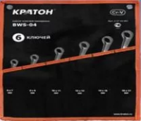 Набор ключей накидных BWS-06 6 предметов Кратон 2 27 02 006