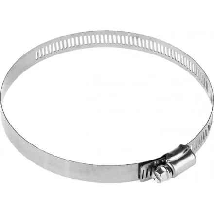 Хомуты ЗУБР "ЭКСПЕРТ", нерж. сталь, просечная лента 12 мм, 105-127 мм, 50 шт 37815-105-127-50 купить в Нижневартовске