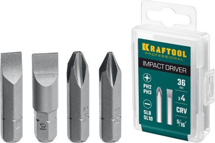 Биты для ударно-поворотных отверток KRAFTOOL 25551 купить в Нижневартовске