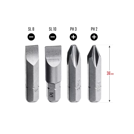 Биты для ударно-поворотных отверток KRAFTOOL 25551 купить в Нижневартовске