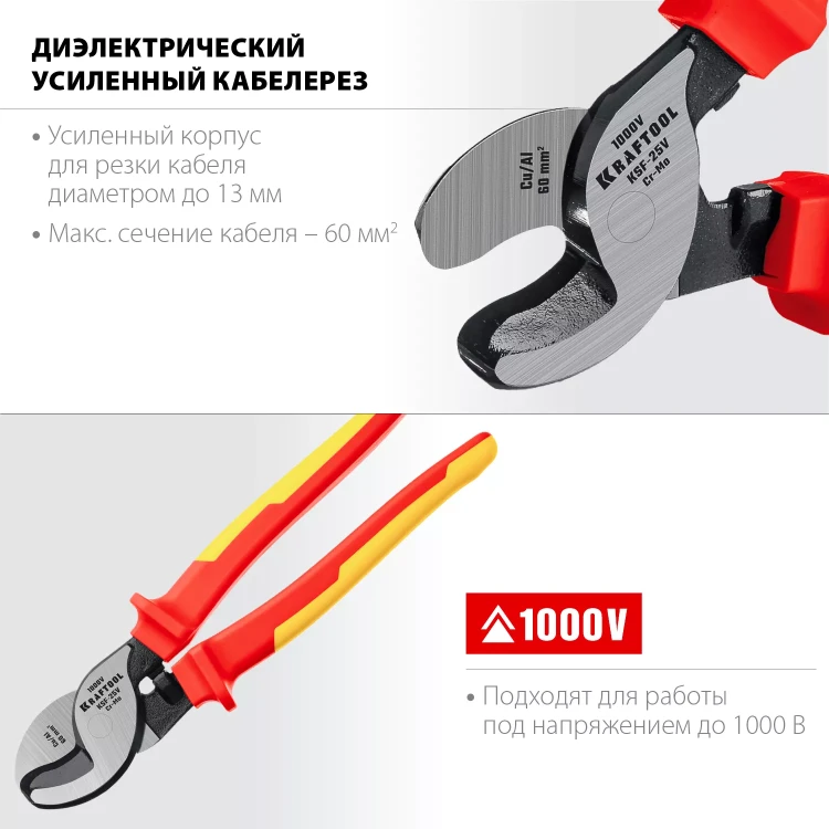 Кабелерез усиленный KSF диэлектрический 1000 В 23334-25V купить в Нижневартовске