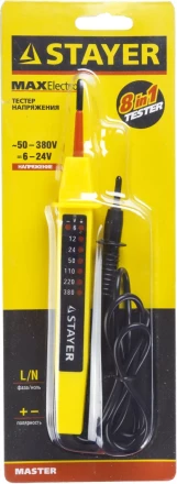 Тестер напряжения STAYER "МASTER", 6-380В, 180мм 45284 купить в Нижневартовске