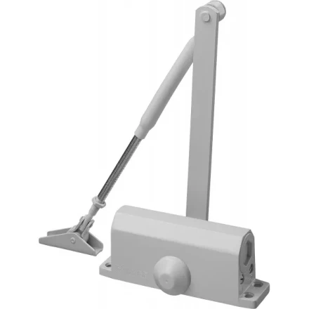 Доводчик дверной STAYER, для дверей массой до 40 кг, цвет белый 37916-50 купить в Нижневартовске