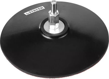 Тарелка опорная STAYER "MASTER" резиновая для дрели, на липучке, d=115мм 35740-115 купить в Нижневартовске