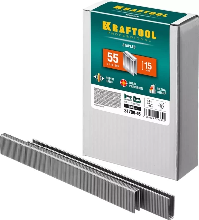 Скобы тип 18GA (55 / 90 / C) 5000 шт 31789-15