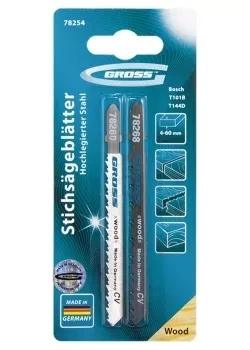 Набор полотен для электролобзика по дереву 2шт GROSS 78254 купить в Нижневартовске