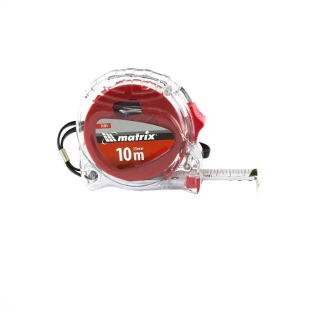 Рулетка Crystal 10 м х 25 мм корпус из поликарбоната Matrix 31075 купить в Нижневартовске