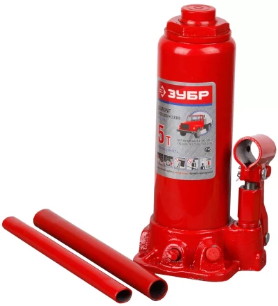 Домкрат ЗУБР гидравлический бутылочный, для автомобилей ГАЗ, 5т, 228-390мм 43059-390-5 купить в Нижневартовске