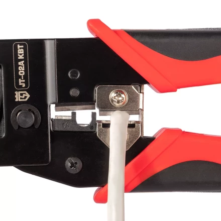 Кримпер многофункциональный КВТ JT-02А с 2 встроенными модулями для обжима RJ-45, RJ-12, RJ-11 (101929) купить в Нижневартовске