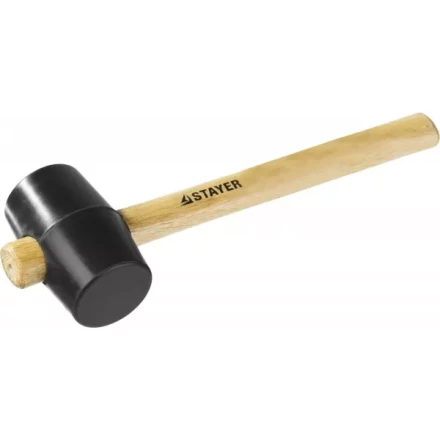 Киянка STAYER резиновая черная с деревянной ручкой, 225г 20505-40 купить в Нижневартовске