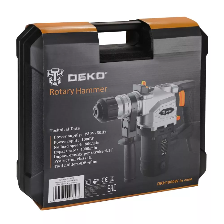 Перфоратор DKH1000W DEKO, 063-4160 в кейсе купить в Нижневартовске