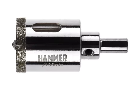 Коронка алмазная HAMMER Ф35мм HEX (DHS 35.0*65/5) купить в Нижневартовске