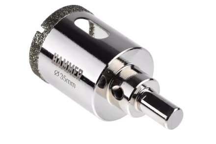 Коронка алмазная HAMMER Ф35мм HEX (DHS 35.0*65/5) купить в Нижневартовске