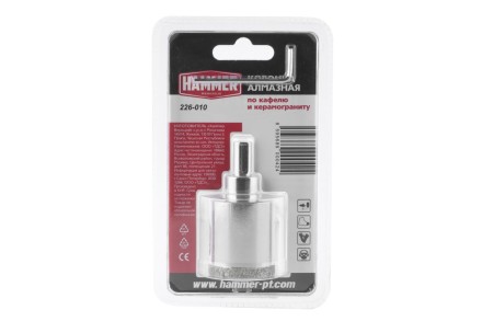 Коронка алмазная HAMMER Ф35мм HEX (DHS 35.0*65/5) купить в Нижневартовске