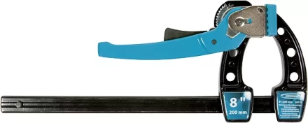 Струбцина реечная быстрозажимная,металлический корпус,рычажный храповый механизм, 8"/200 мм GROSS 20719 купить в Нижневартовске