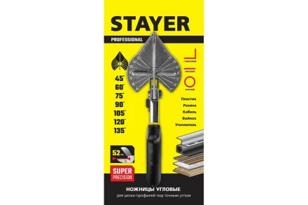 STAYER ножницы угловые для пластмассовых и резиновых профилей 23373-1_z1  купить в Нижневартовске
