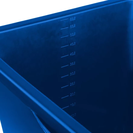 ЗУБР 60 л, первичный высокопрочный пластик, усиленный прямоугольный строительный таз (06096-65) купить в Нижневартовске