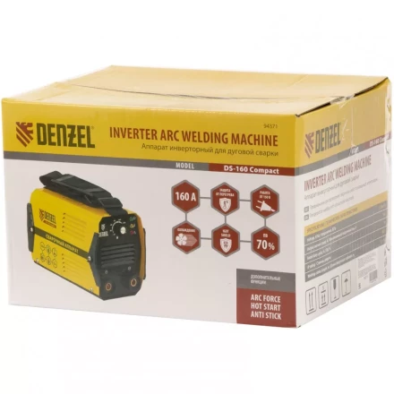 Аппарат инверторный дуговой сварки DENZEL DS-160 Compact 94371 купить в Нижневартовске