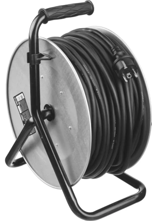 Удлинитель ЗУБР "ПРОФИ" на металл катушке, КГ 3х1,5кв мм, морозостойкий, 4 гнезда, IP44, макс мощность 3500Вт, 40м 55085-40 купить в Нижневартовске